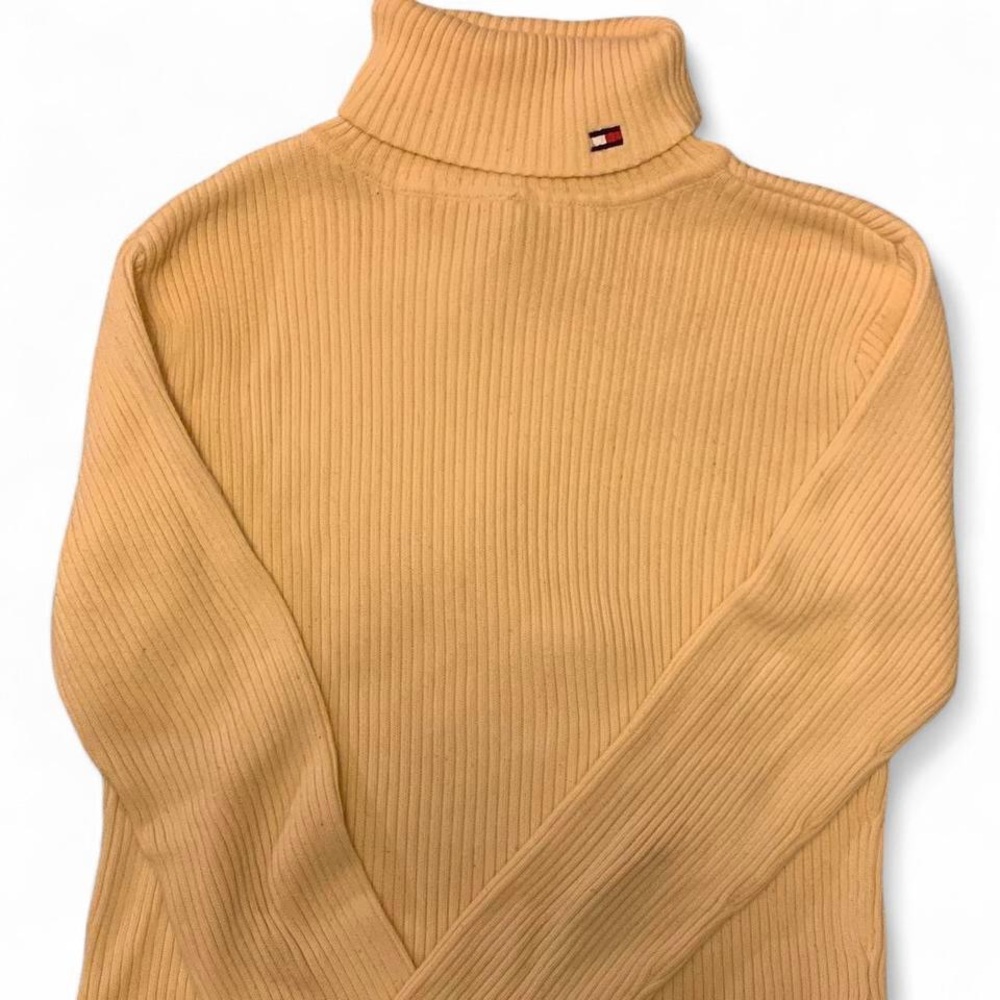 Tommy Hilfiger Butter Cream Cotton Turtleneck Sweater